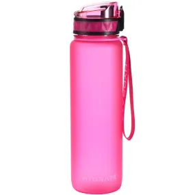 Bottles 32 Oz Pink Water Bottle - Lightweight Slim Water Bottles - Leakproof