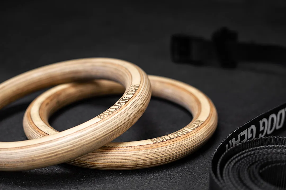 Bulldog Gear - Wooden Gymnastic Rings