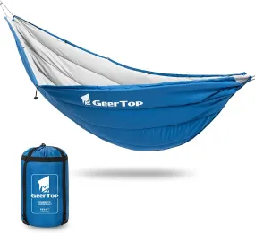 GEERTOP Lightweight Hammock Underquilt Full Length Camping Quilt for Hammocks Warm 3 - 4 Seasons Under Quilt for Outdoor Camp, Backpacking, Hiking Travel