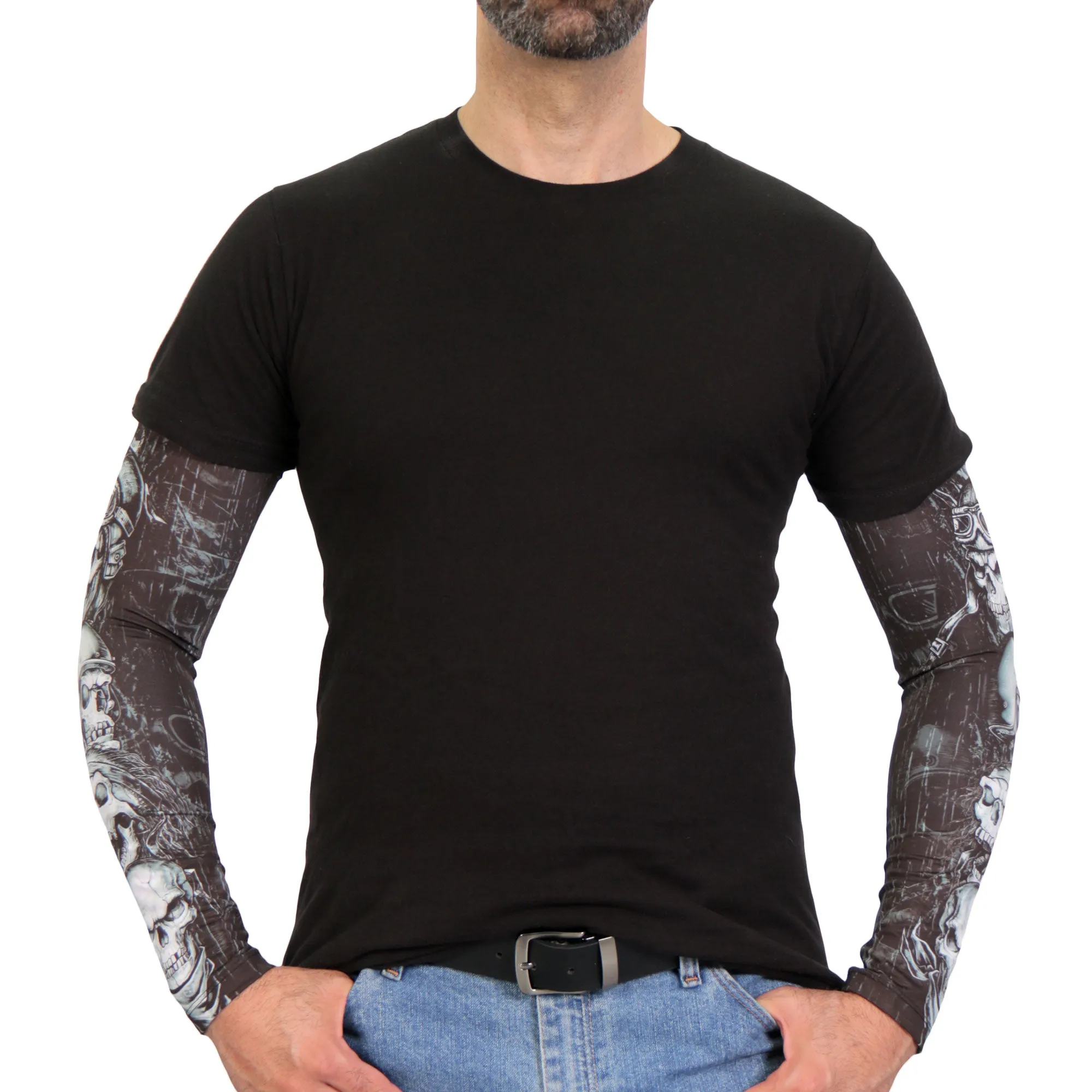 Hot Leathers ARM1004 Five Skulls Arm Sleeve