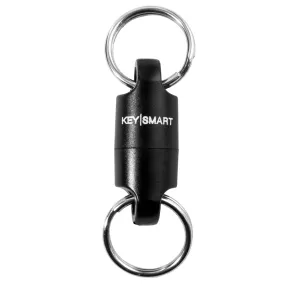 KeySmart MagConnect - Magnetic Keychain For Quick, Secure Key Attachment - Black