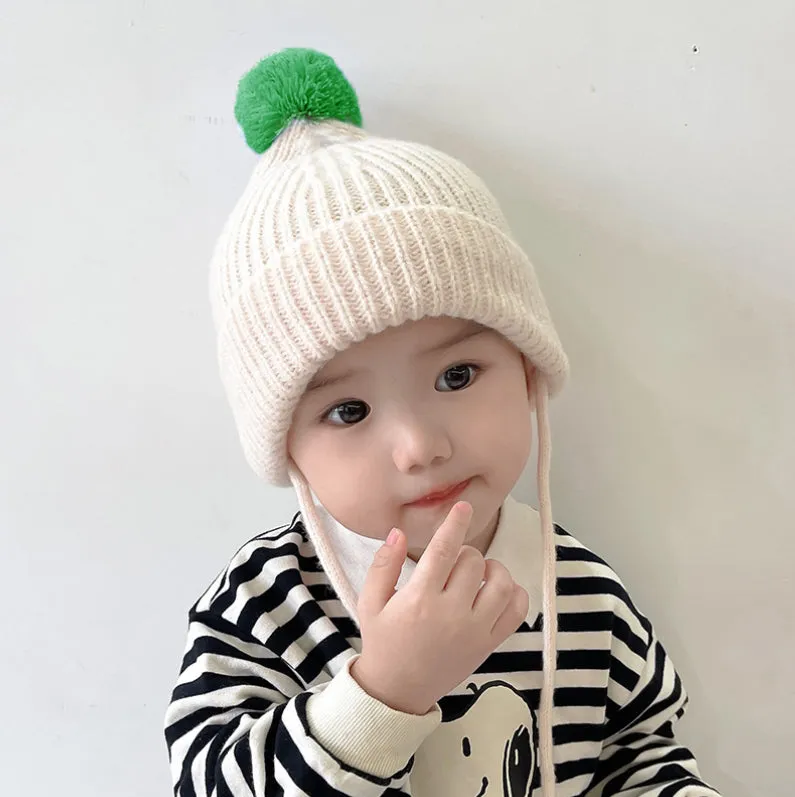 Kids Winter Hat - Toddler Knitted Pom Beanie Hat - Pom Pom Baby Girls Boys Beanies YZJ0232