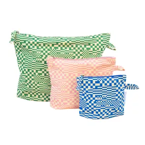 Kind Bag Pouches (Set of 3) Trippy Check