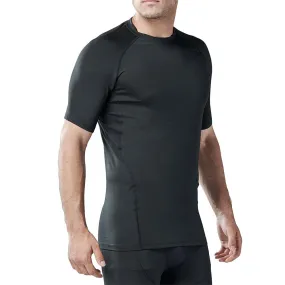 Land-to-Water UPF50  Short Sleeve Black Rash Guard - Black