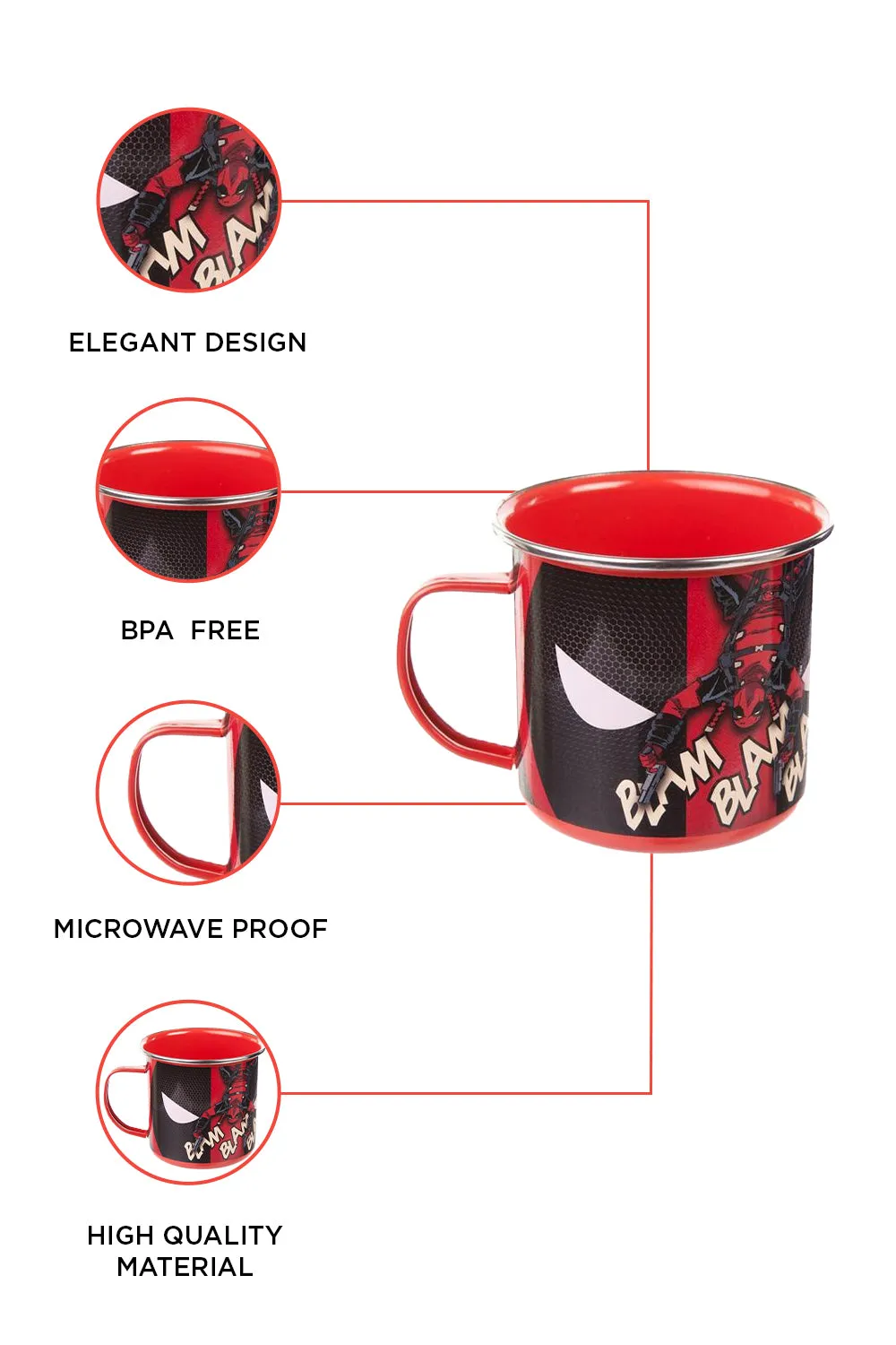 Marvel Deadpool Enamel Mug