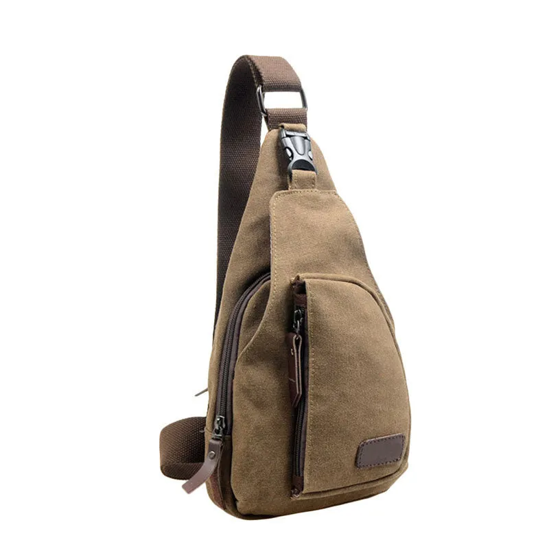 Outdoor Sports Canvas Unbalance Backpack