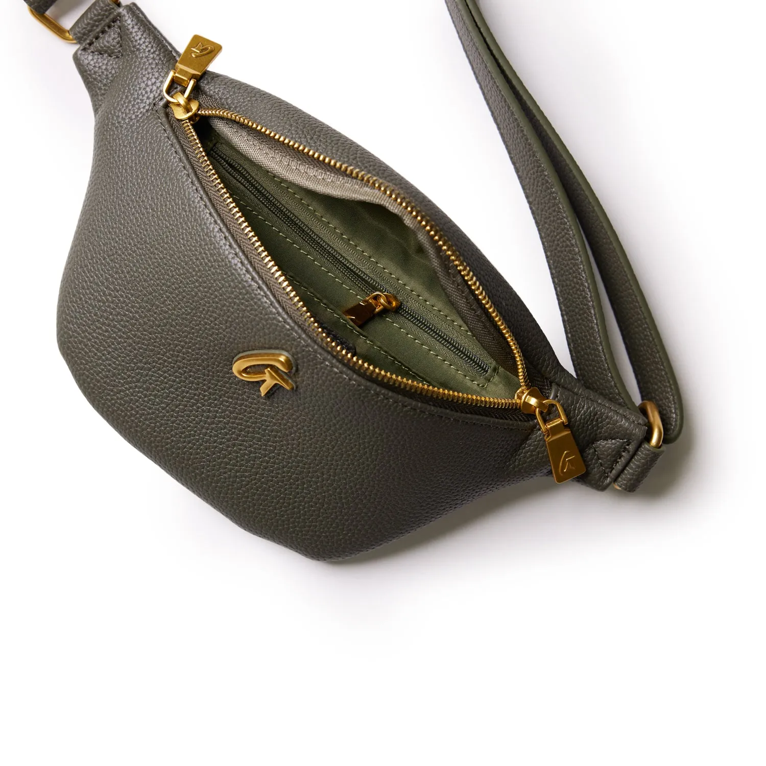 PEBBLE MINI FANNY PACK OLIVE GREEN