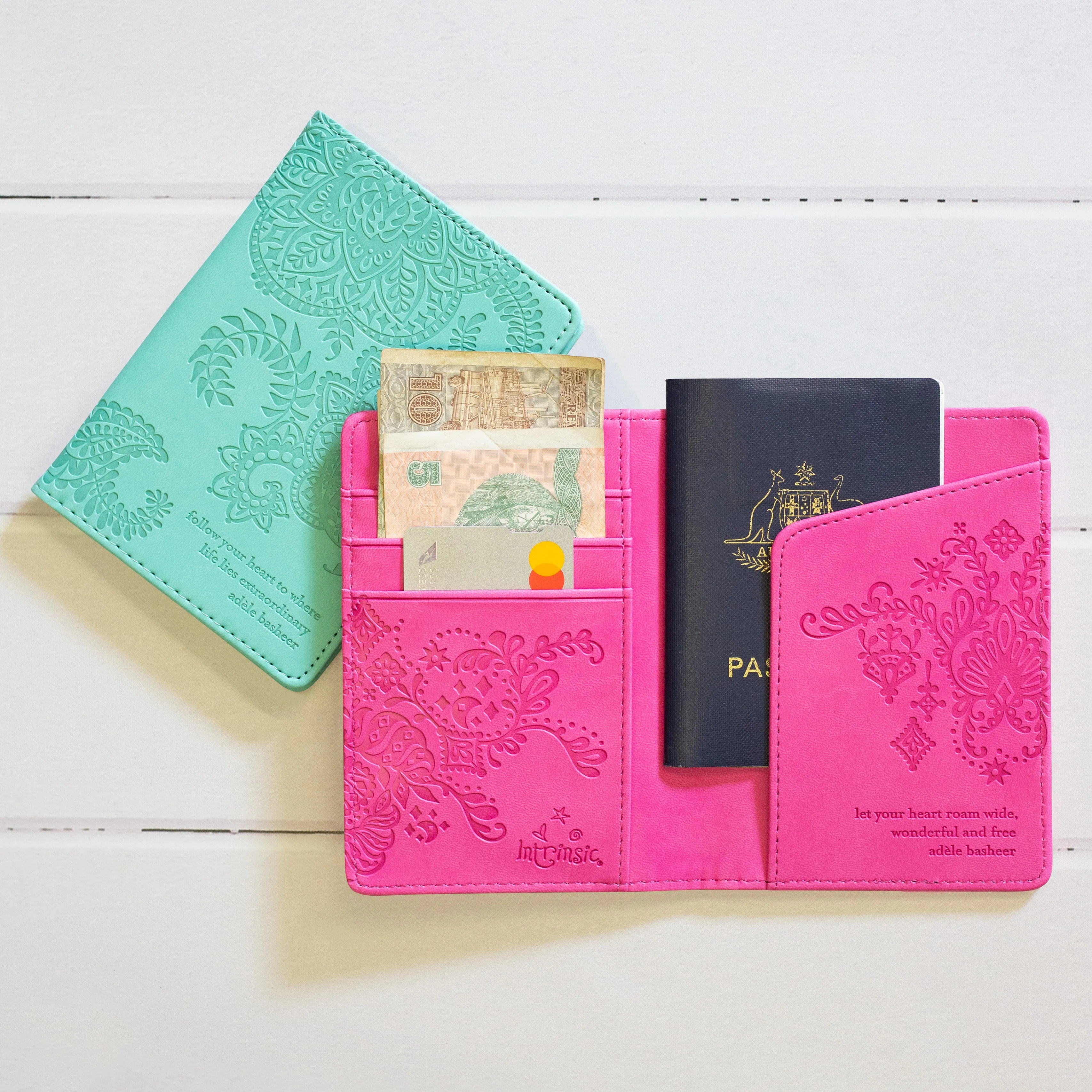 Persian Pink Passport Wallet