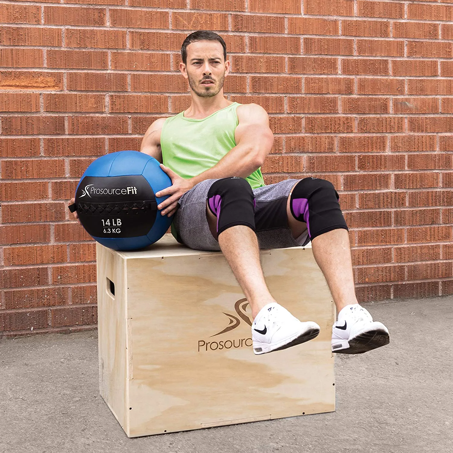 ProsourceFit Soft Medicine Balls for Wall Balls and Full Body Dynamic Exercises, Color-Coded Weights