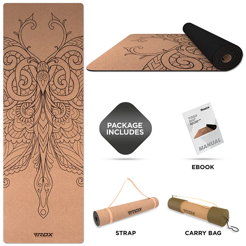 RDX D5 6mm Cork Yoga Mat