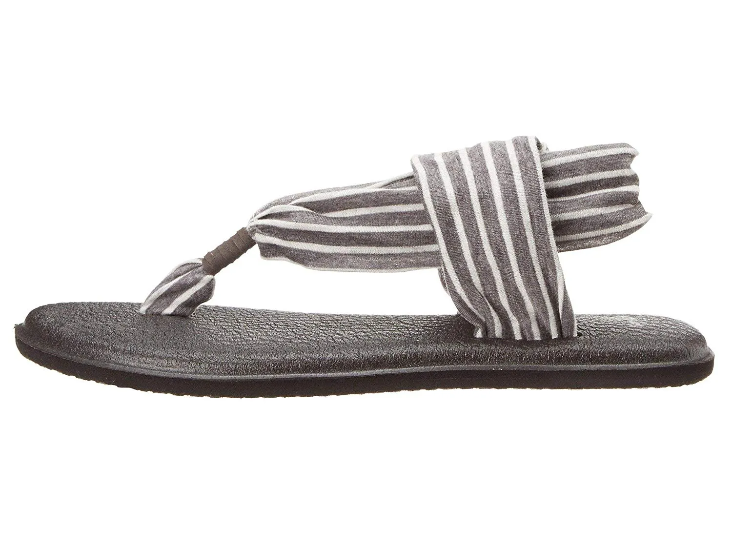 Sanuk Women's Yoga Sling 2 Prints Charcoal Natural Stripes Sandals - Women's