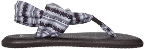 Sanuk Yoga Sling 2 Black / White Island Stripe Sandals - Women's