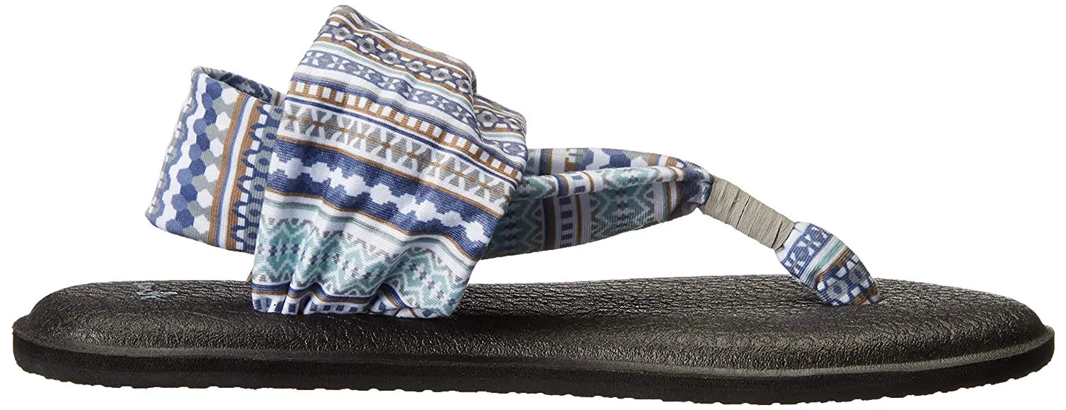 Sanuk Yoga Sling 2 Lead Grey Lanai Blanket Sandals - Women's