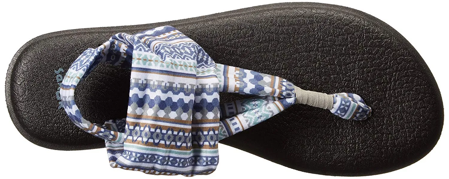 Sanuk Yoga Sling 2 Lead Grey Lanai Blanket Sandals - Women's