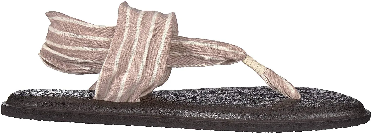 Sanuk Yoga Sling 2 Tan Natural Stripes Sandals - Women's