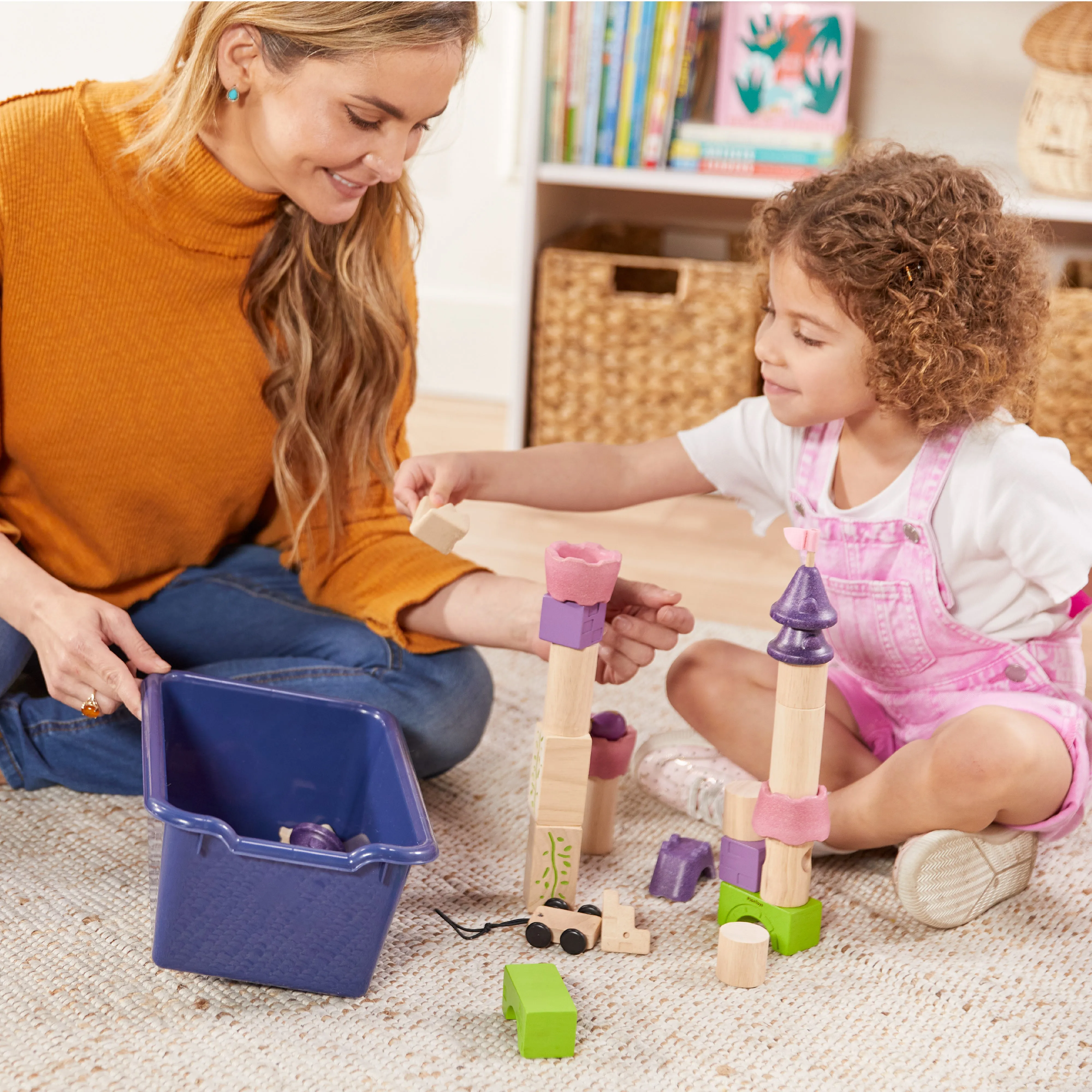 Streamline 5-Section Coat Locker with Scoop Front Storage Bins, Toddler Size, Natural