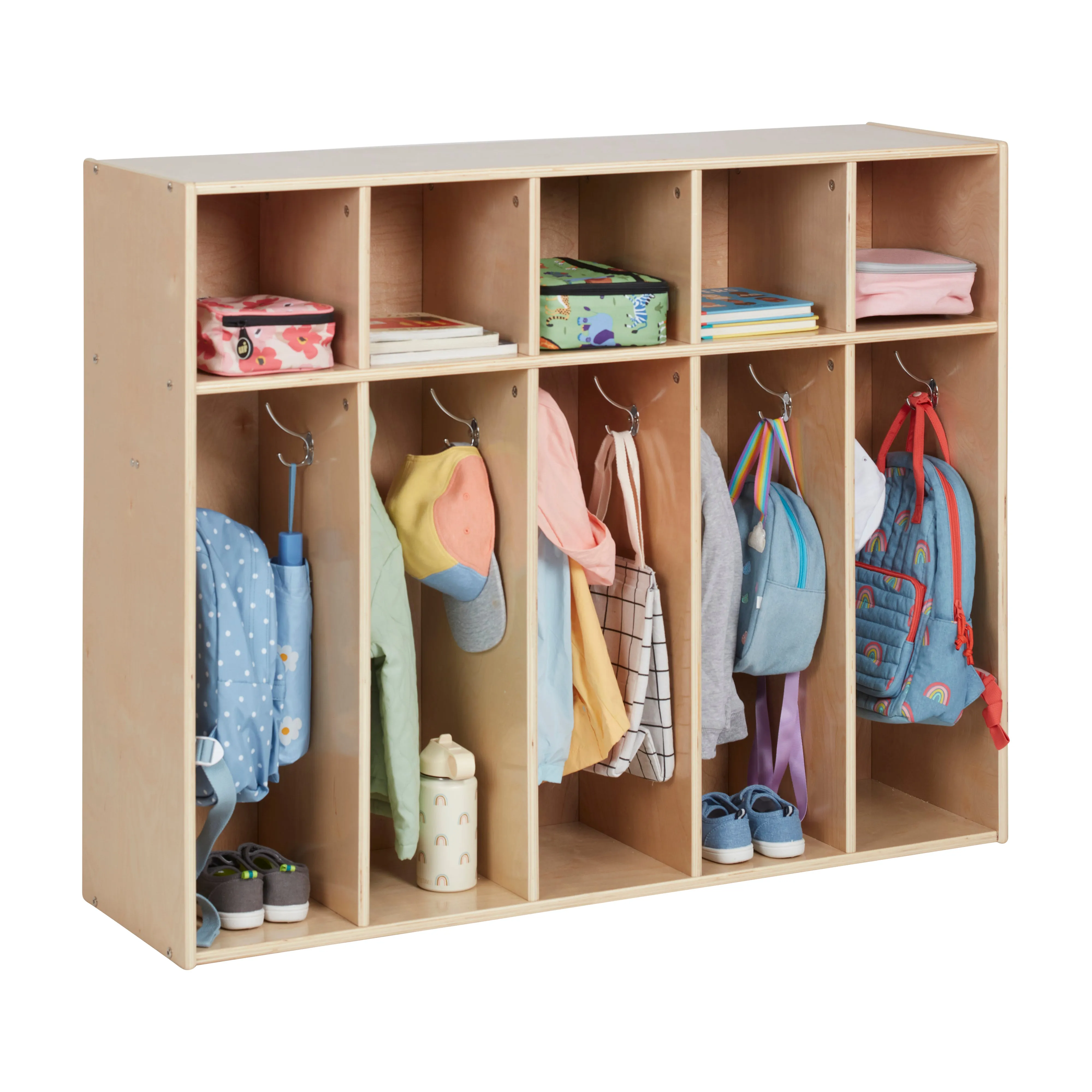 Streamline 5-Section Toddler Coat Locker, Classroom Furniture