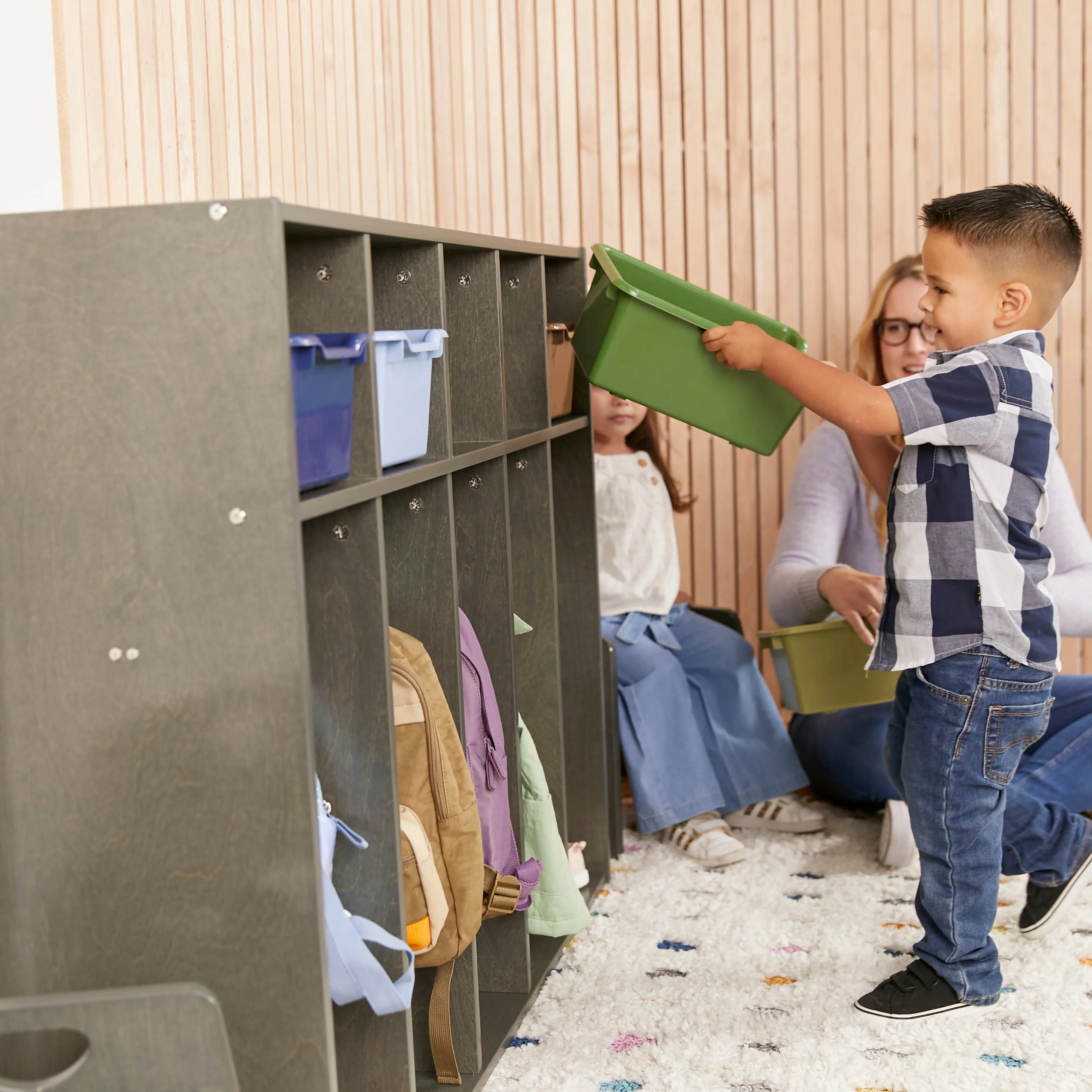 Streamline 5-Section Toddler Coat Locker, Classroom Furniture