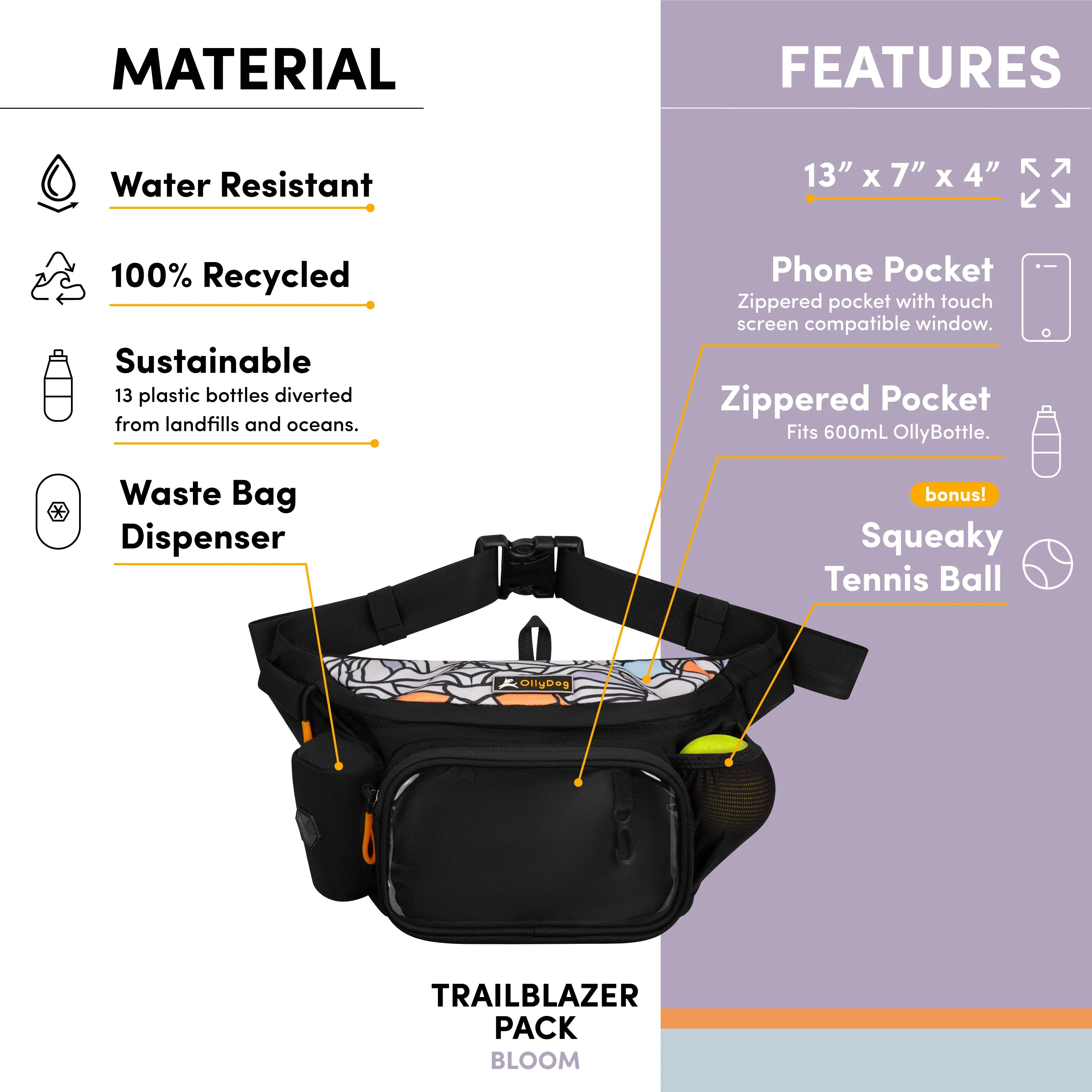 Trailblazer Pack With Bouncy Ball | Adventure Waist Pack