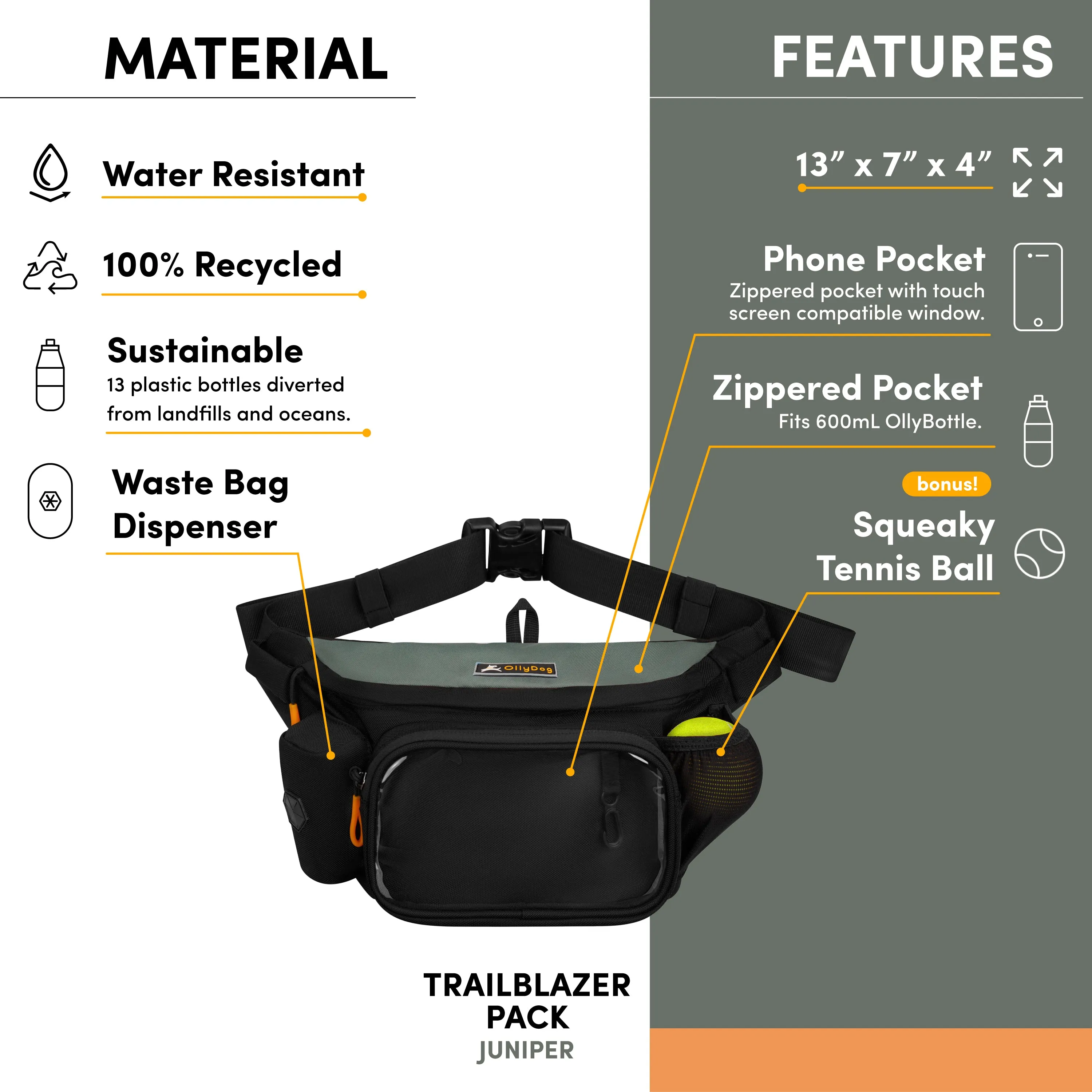 Trailblazer Pack With Bouncy Ball | Adventure Waist Pack