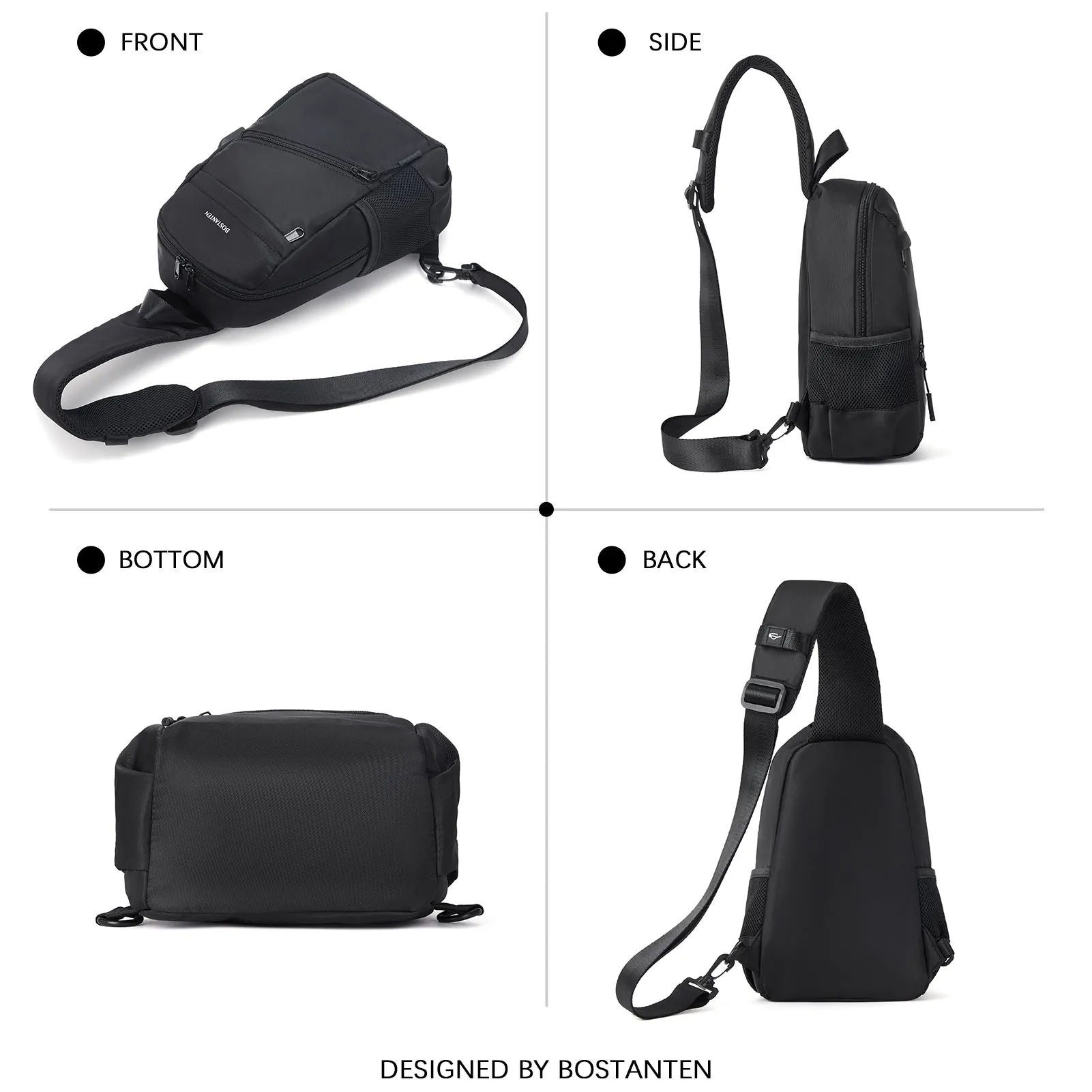 Travel Hands-Free with our Crossbody Sling Bag with USB Charging Port