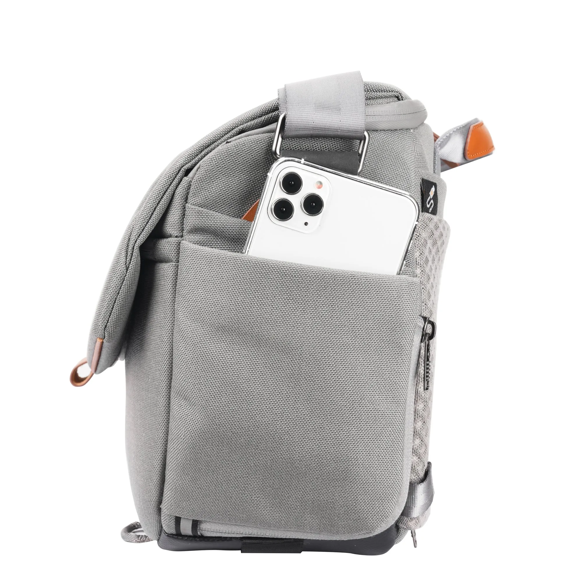 VEO CITY S36 Camera Shoulder Bag w/ Pouch - Gray